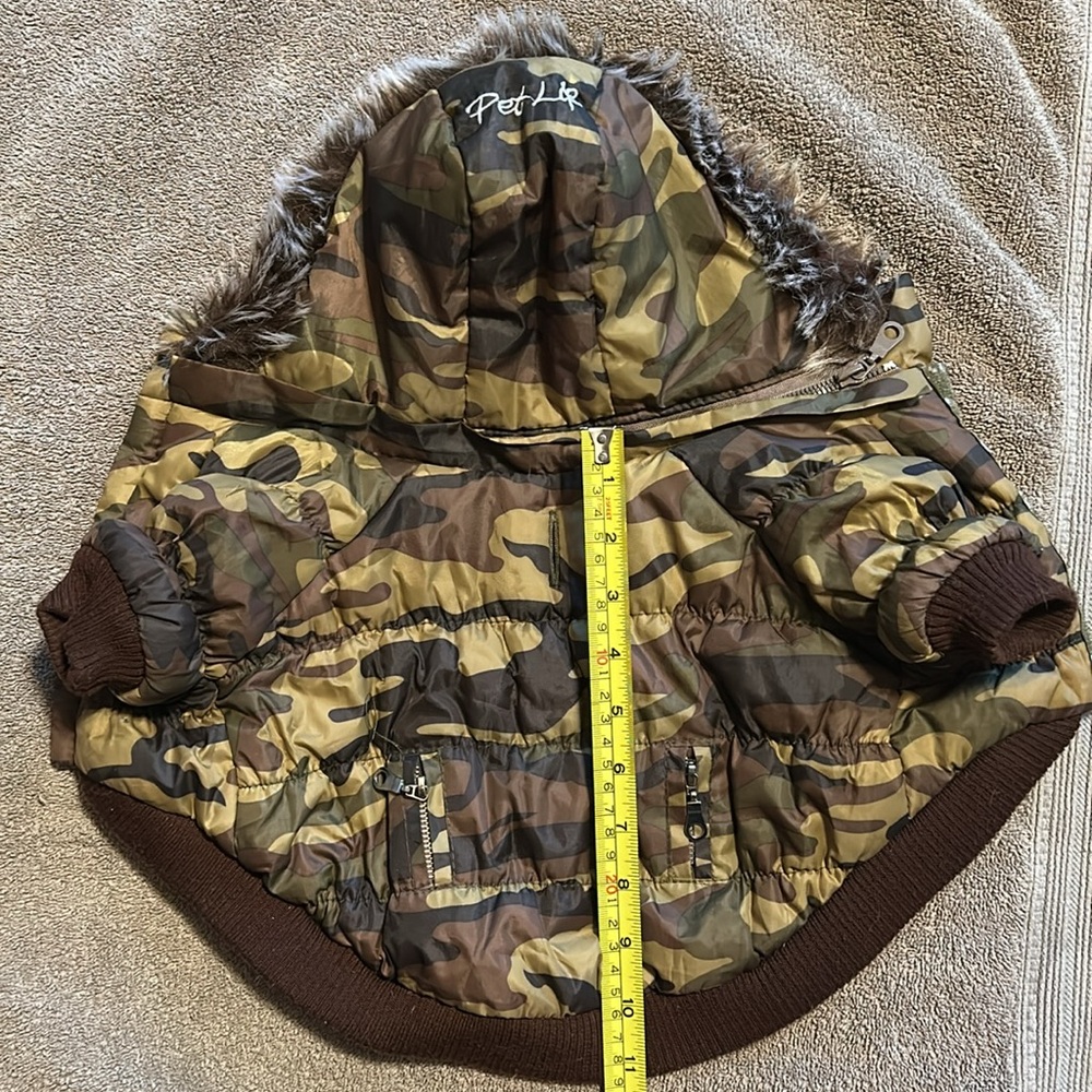 **3/$15** Pet Life hooded camouflage dog coat size small - Picture 10 of 11